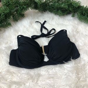 Victoria’s Secret black padded swim top